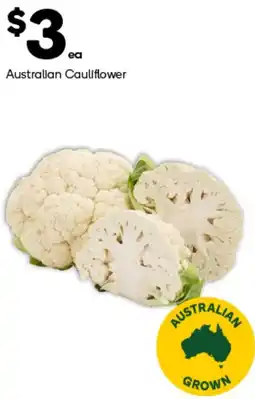 Woolworths Australian Cauliflower offer