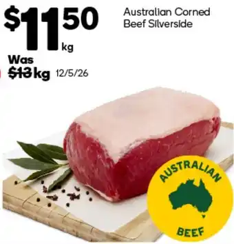 Woolworths Australian Corned Beef Silverside offer