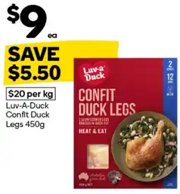 Woolworths Luv-A-Duck Confit Duck Legs offer