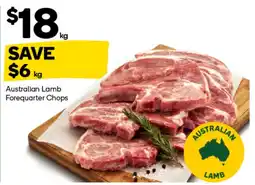 Woolworths Australian Lamb Forequarter Chops offer