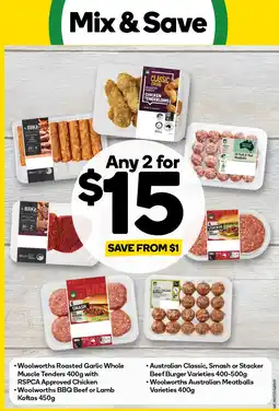 Woolworths Mix & Save offer