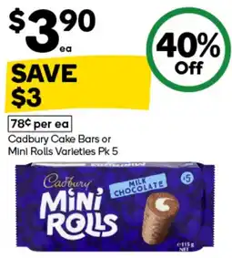 Woolworths Cadbury Mini Rolls offer