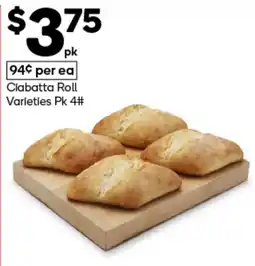 Woolworths Ciabatta Roll Varieties offer