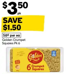 Woolworths Golden Crumpet Squares offer