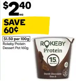 Woolworths Rokeby Protein Dessert Pot offer