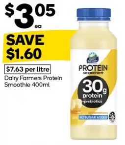 Woolworths Dairy Farmers Protein Smoothie offer
