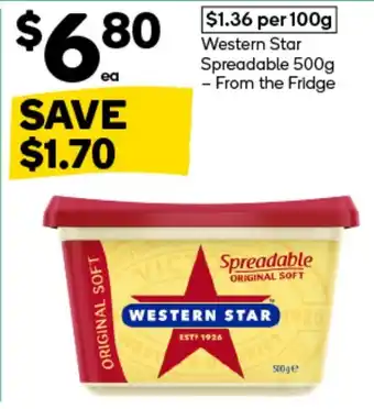 Woolworths Western Star Spreadable offer