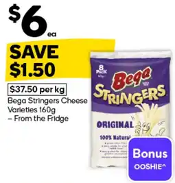Woolworths Bega Stringers Cheese Varieties offer