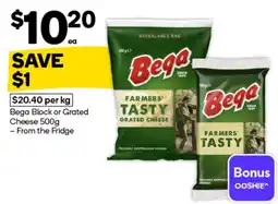 Woolworths Bega Farmers' Tasty Grated Cheese offer