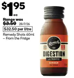 Woolworths Remedy Digestion Ginger offer