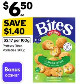 Woolworths Patties Bites Varieties offer