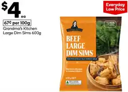 Woolworths Grandma's Kitchen Large Dim Sims offer