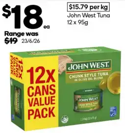 Woolworths John West Tuna offer