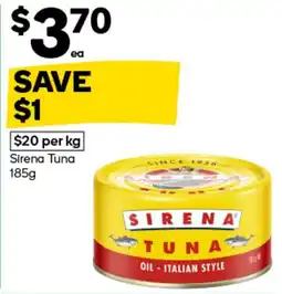 Woolworths Sirena Tuna offer