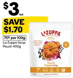 Woolworths La Zuppa Soup Pouch offer