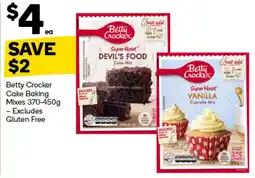 Woolworths Betty Crocker Cake Baking Mixes offer