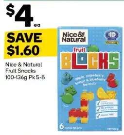 Woolworths Nice & Natural Fruit Snacks offer