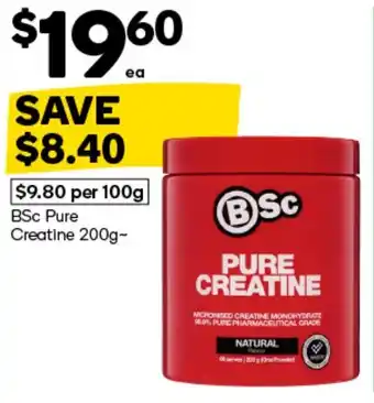 Woolworths BSc Pure Creatine offer