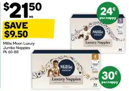 Woolworths Millie Moon Luxury Nappies offer