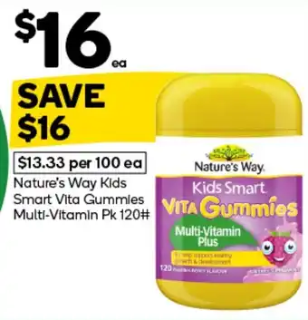 Woolworths Nature's Way Kids Smart Vita Gummies offer