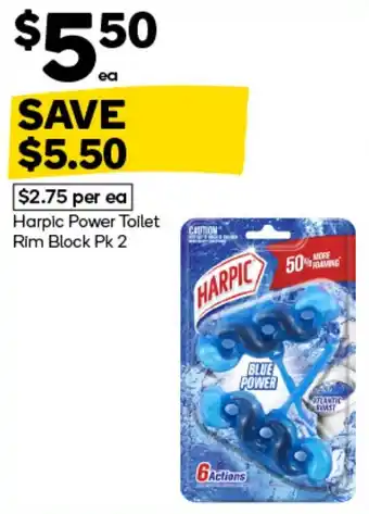 Woolworths Harpic Power Toilet Rim Block offer