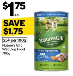Woolworths Nature's Gift Wet Dog Food offer