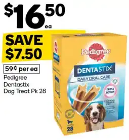 Woolworths Pedigree Dentastix Dog Treat offer