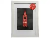 Officeworks Lifestyle Brands Poster Frame A2 with A3 Opening White offer