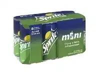 Officeworks Coca Cola Sprite Mini Cans 200mL 8 Pack offer