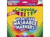 Officeworks Crayola Ultra-clean Washable Markers 10 Pack offer