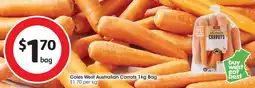 Coles Coles West Australian Carrots offer