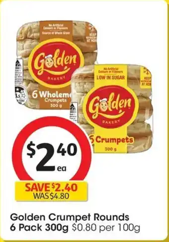 Coles Golden Crumpet Rounds offer