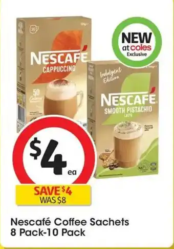 Coles Nescafé Coffee Sachets offer