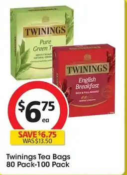 Coles Twinings Tea Bags offer