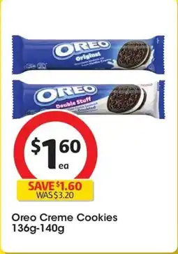 Coles Oreo Creme Cookies offer