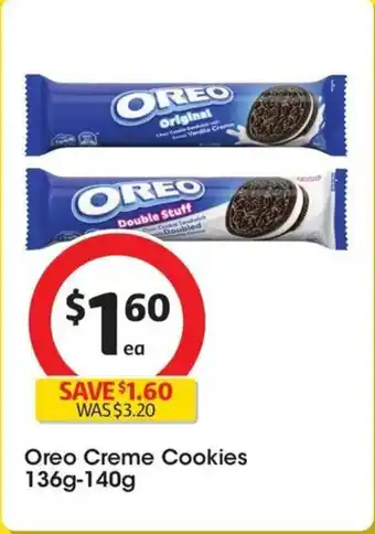 Coles Oreo Creme Cookies offer