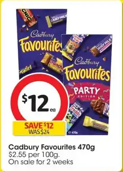 Coles Cadbury Favourites offer