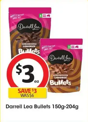 Coles Darrell Lea Bullets offer