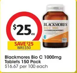 Coles Blackmores Bio C Tablets offer