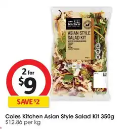 Coles Coles Kitchen Asian Style Salad Kit offer