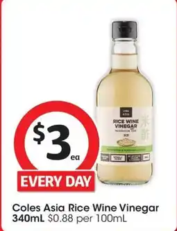 Coles Coles Asia Rice Wine Vinegar offer