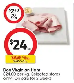Coles Don Virginian Ham offer
