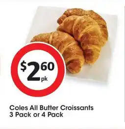 Coles Coles All Butter Croissants offer