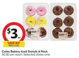 Coles Coles Bakery Iced Donuts offer