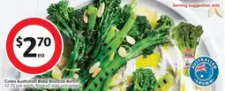Coles Coles Australian Baby Broccoli Bunch offer