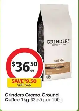 Coles Grinders Crema Ground Coffee offer