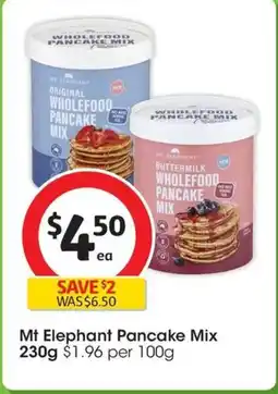 Coles Mt Elephant Pancake Mix offer