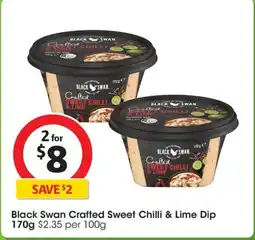 Coles Black Swan Crafted Sweet Chilli & Lime Dip offer