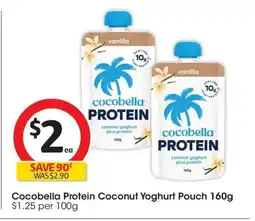 Coles Cocobella Protein Coconut Yoghurt Pouch offer
