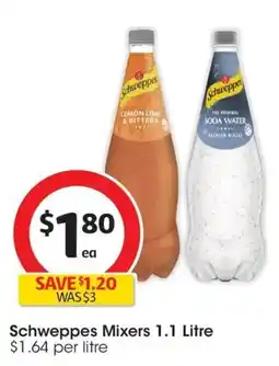 Coles Schweppes Mixers offer